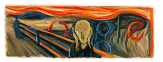 Google-Logo Edvard Munch